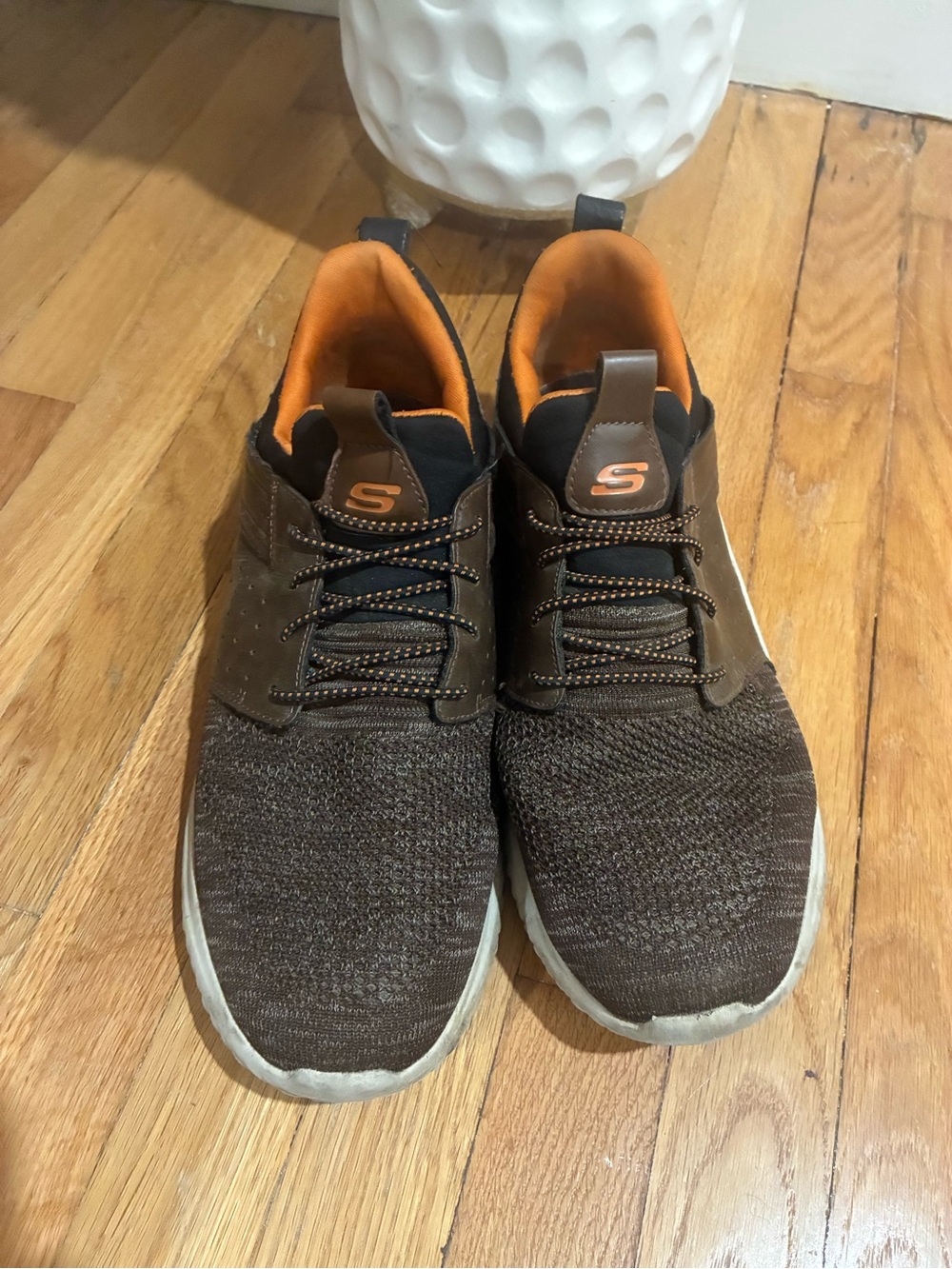 Skechers Delson 3.0 Cicada Men’s 11 Brown Slip On Air Cooled Memory Foam